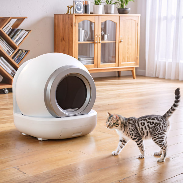 Tucker Murphy Pet™ White Smart SelfCleaning Cat Litter Boxes
